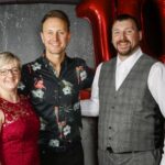 Dance school owner Andrea Wortley with teacher William Whiteley and Ian Waite-min