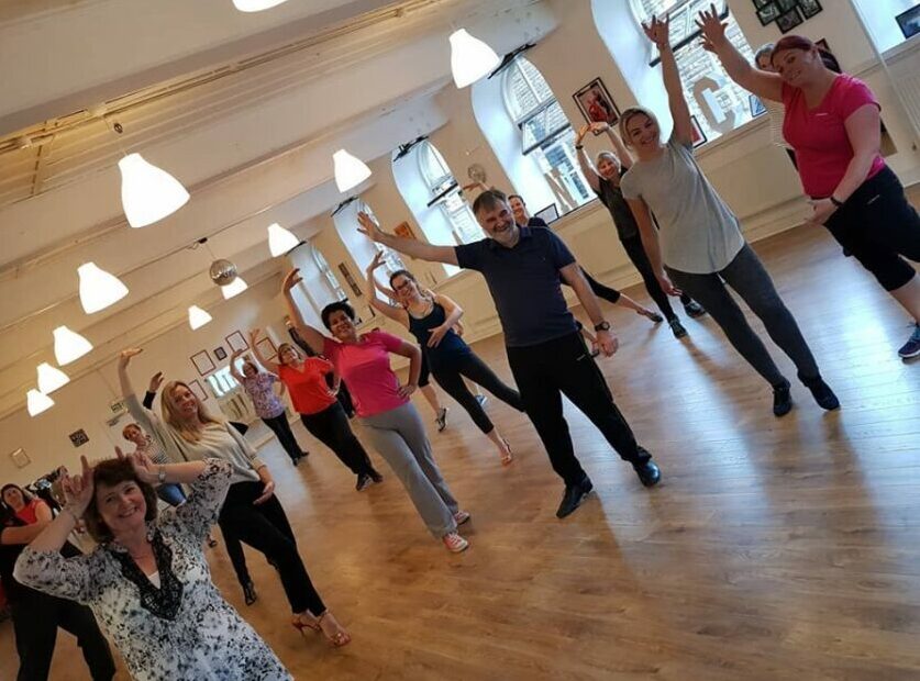 latin in line fitness class keighley